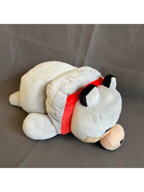 Minecraft Wolf Plush Toy Soft Gray Stuffed Animal By Mattel 2018 11” Cute Pixela